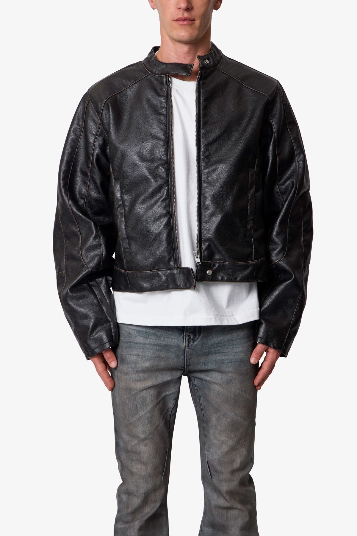 LEATHER MOTO JACKET 8.00