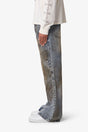 OIL STAIN IRON CROSS DENIM