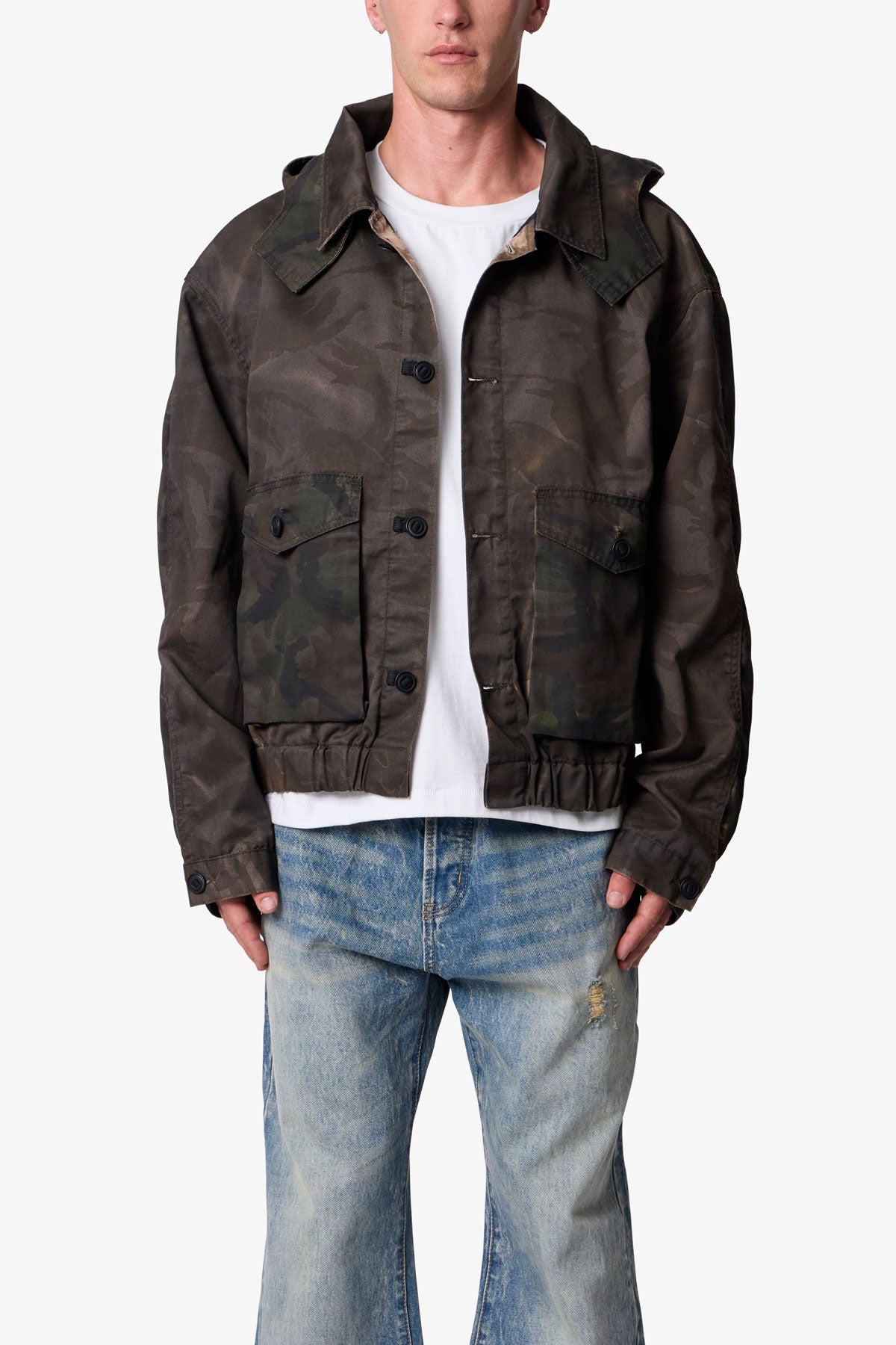 OVERDYED HOODED JACKET