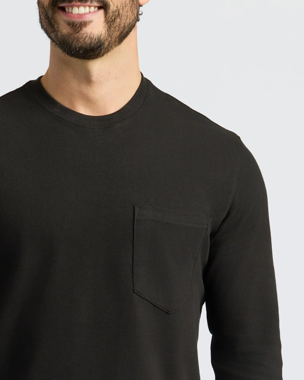 Heavyweight Long Sleeve Pocket Crew