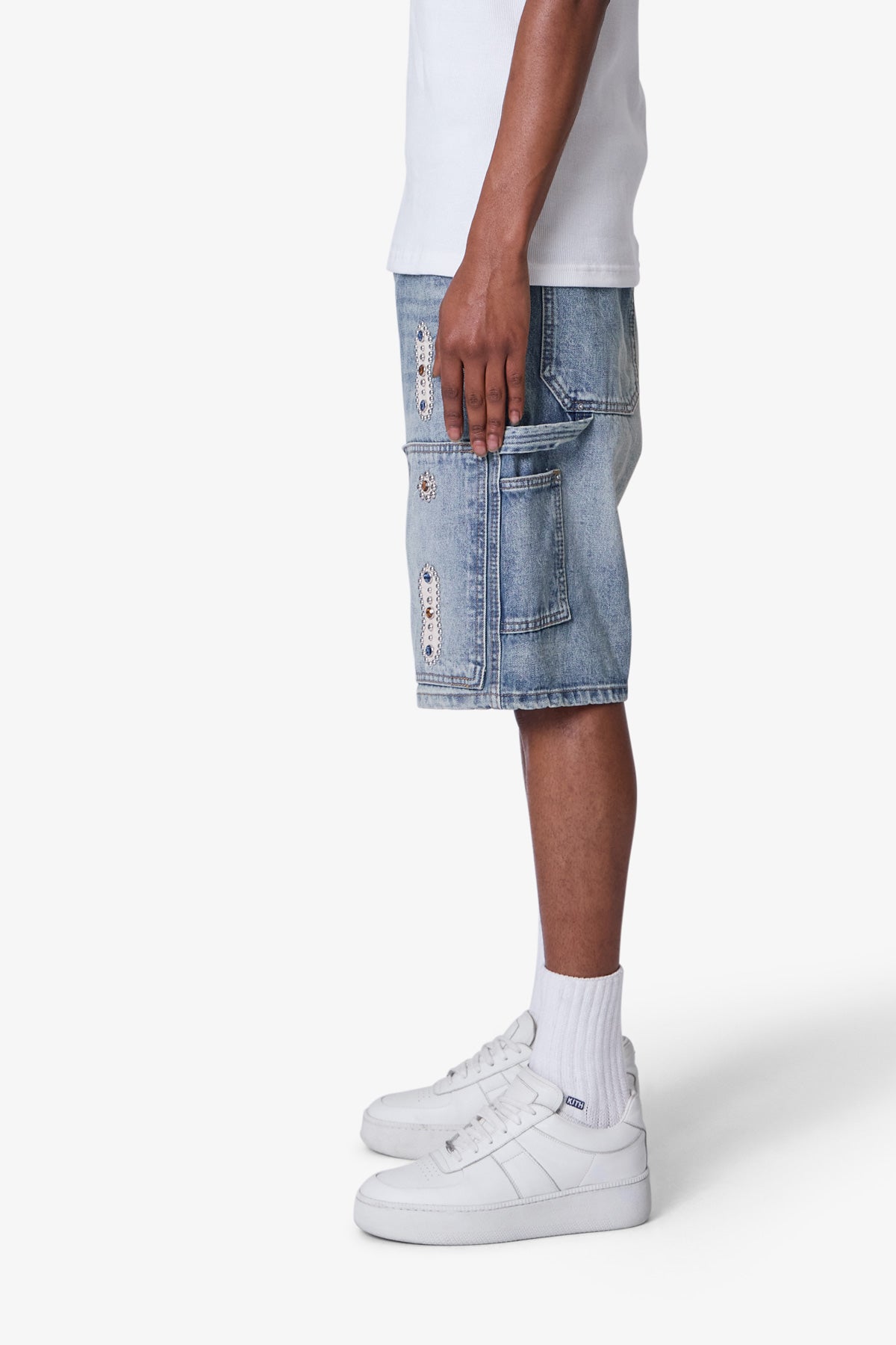 WESTERN JEWEL DENIM SHORTS