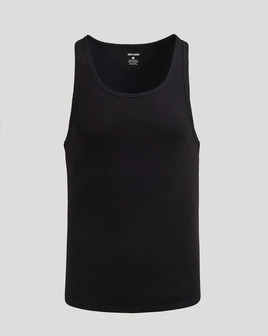 Ribbed Curved Hem Tank