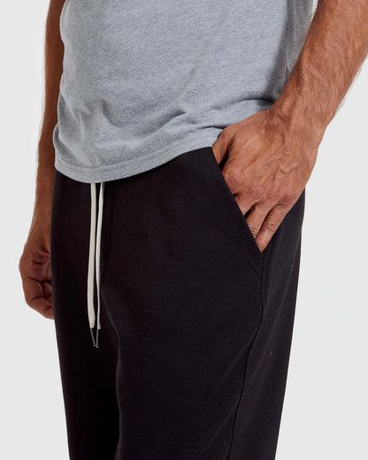 Black Full Zip Fleece Hoodie & Jogger Set