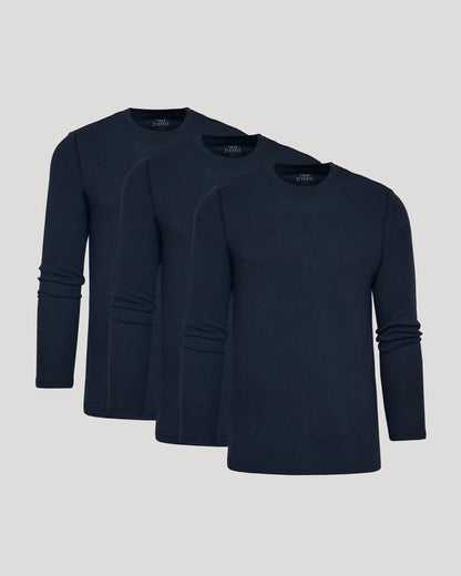 Waffle Long Sleeve Crew Neck