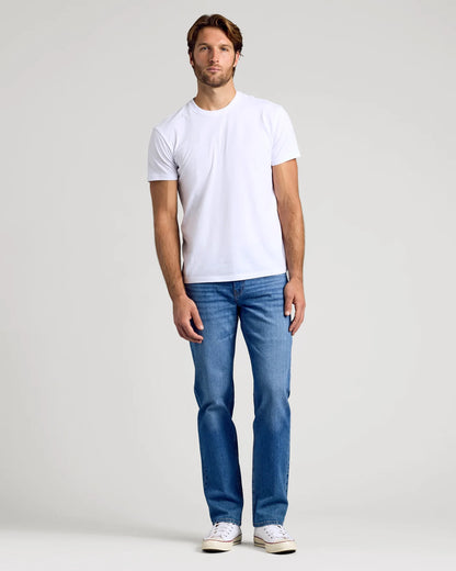 Straight Low‑Stretch Jeans