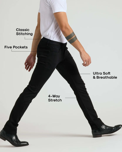 Slim High‑Stretch Jeans