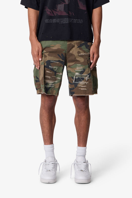 DISTRESSED CARGO SHORTS