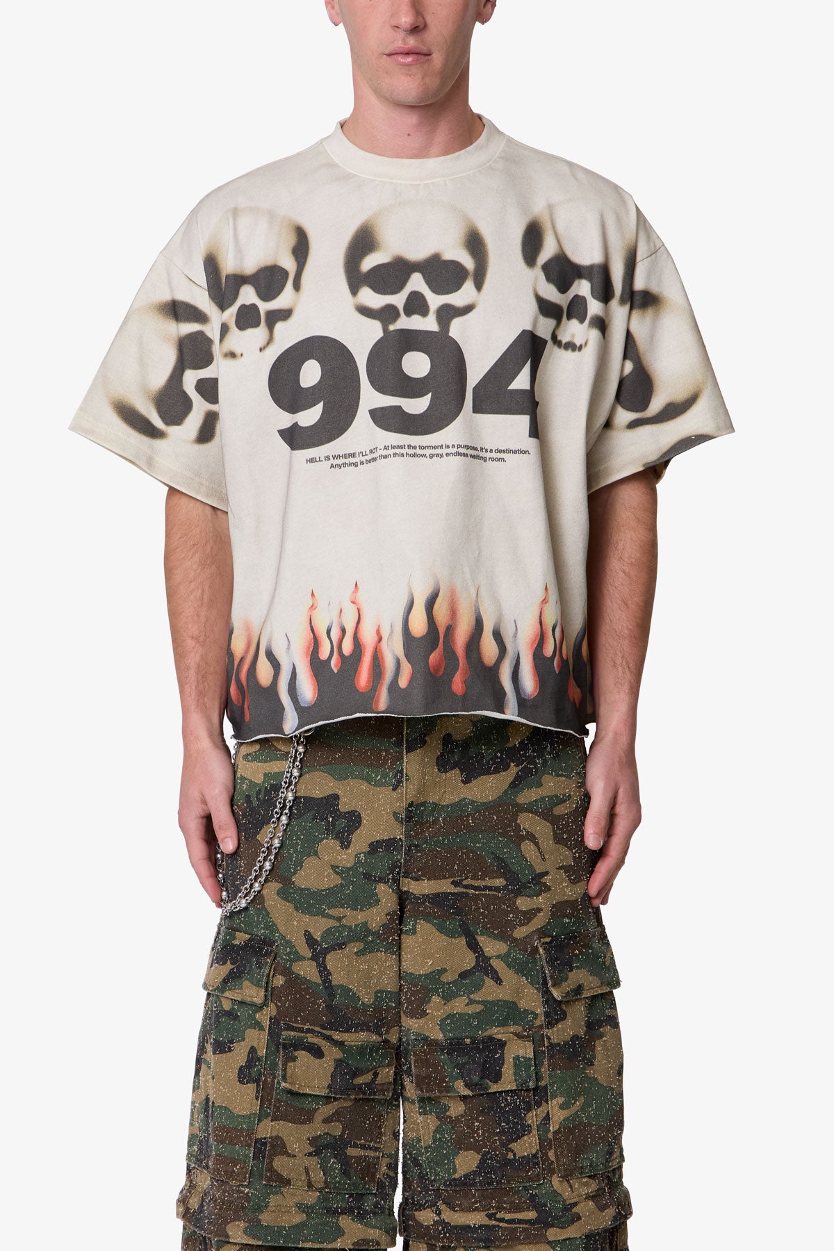 FLAME SKULL TEE