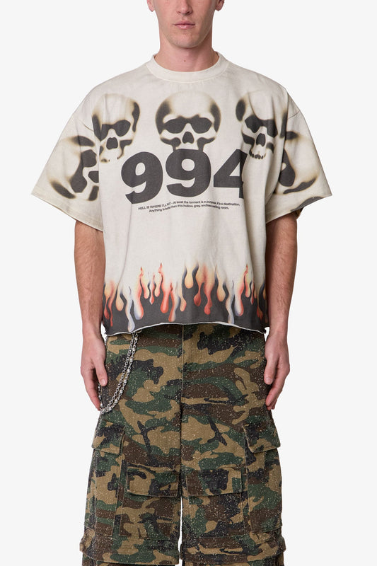 FLAME SKULL TEE
