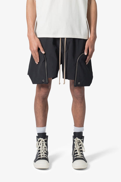 FRONT POCKET GEO SHORTS
