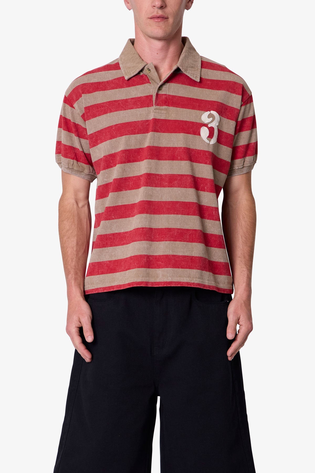 MINI STRIPE S/S RUGBY SHIRT