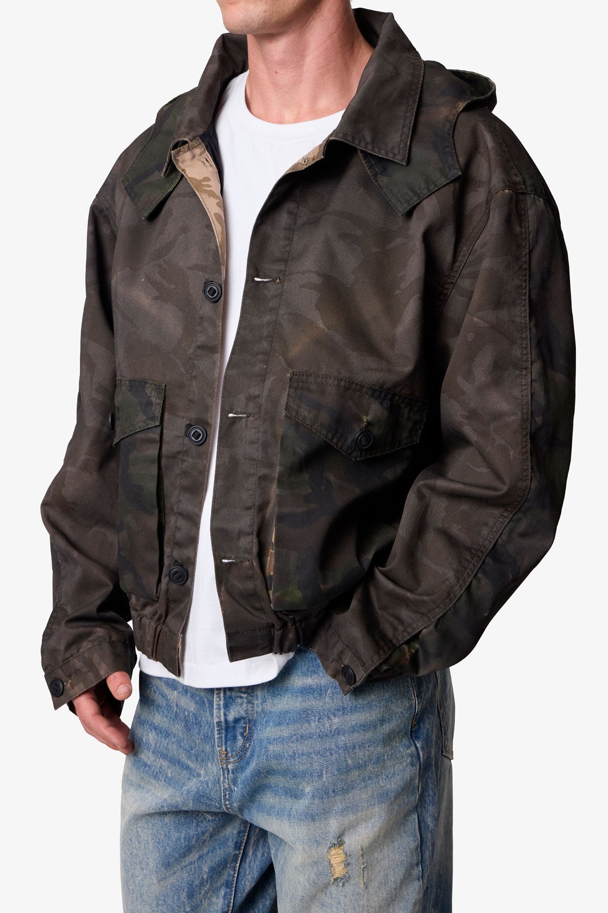OVERDYED HOODED JACKET