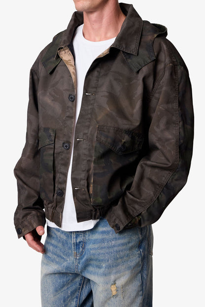 OVERDYED HOODED JACKET