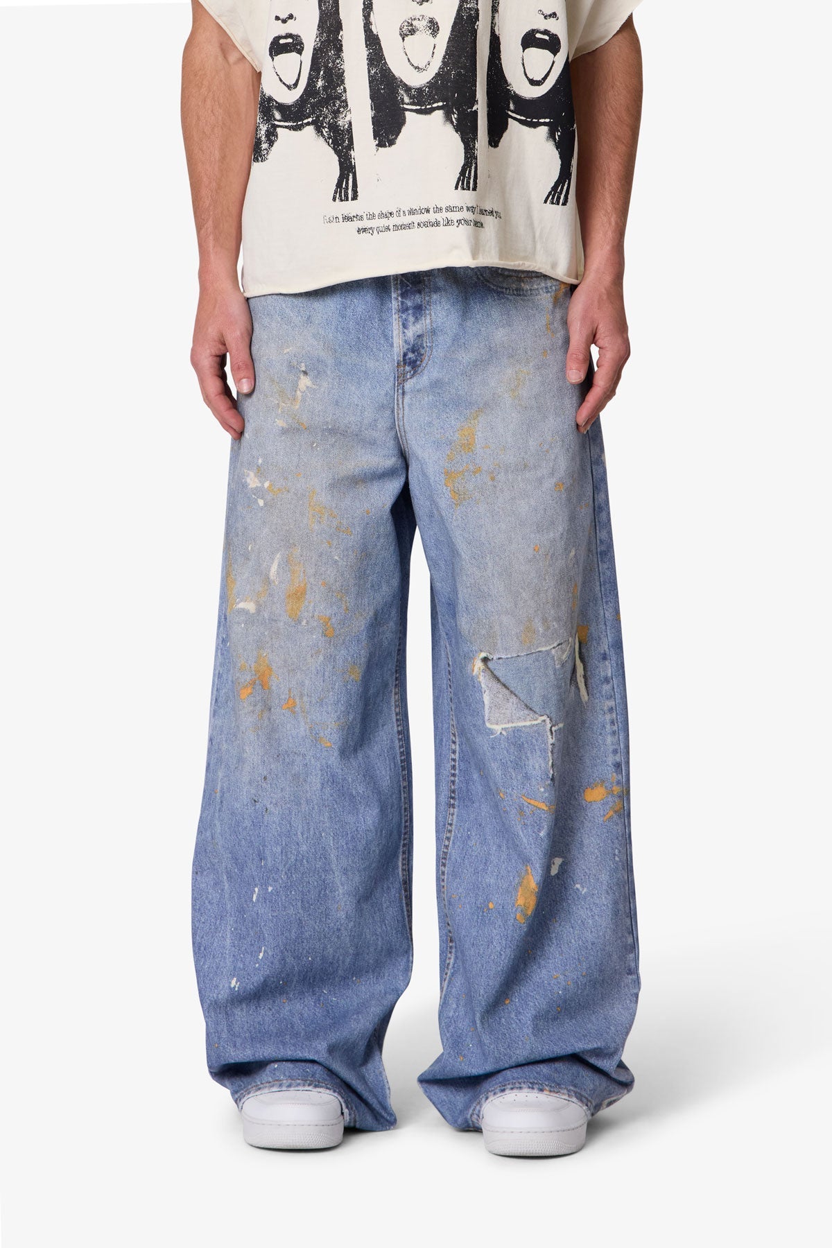 PAINT PRINTED RAVE DENIM