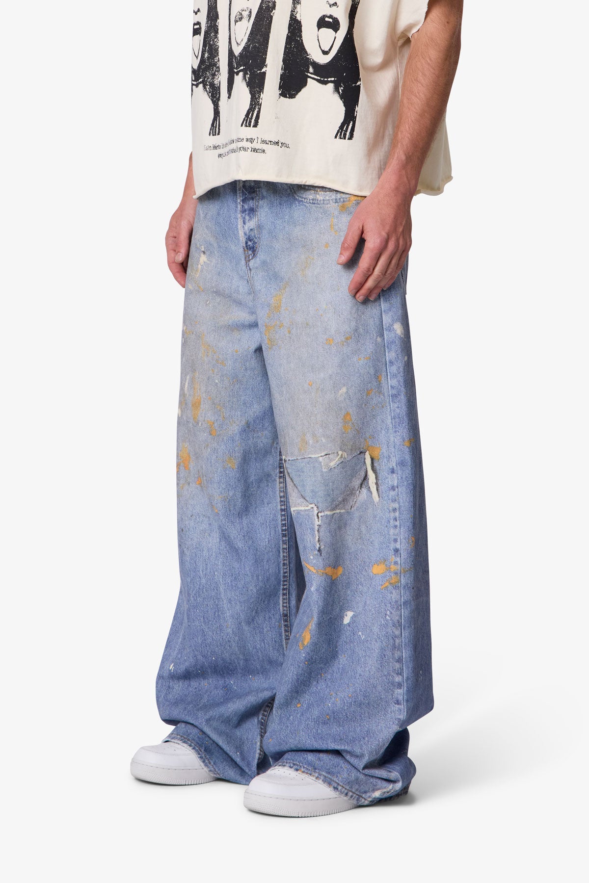 PAINT PRINTED RAVE DENIM