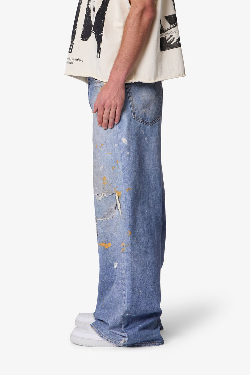 PAINT PRINTED RAVE DENIM