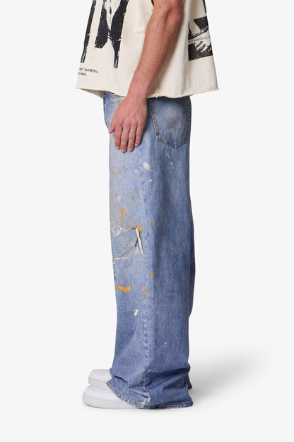 PAINT PRINTED RAVE DENIM