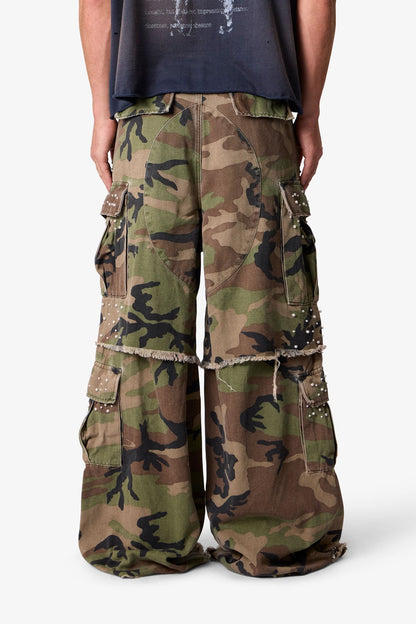 PEARLED RAVE CARGO PANTS