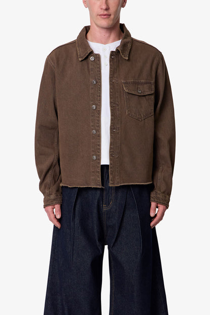 RAW HEM DENIM JACKET