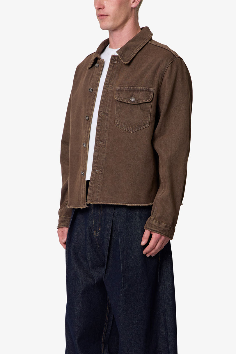 RAW HEM DENIM JACKET