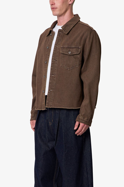RAW HEM DENIM JACKET