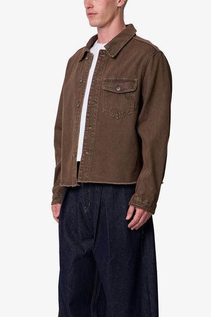 RAW HEM DENIM JACKET