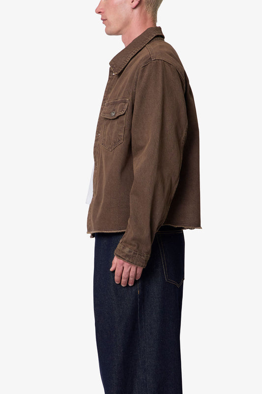RAW HEM DENIM JACKET