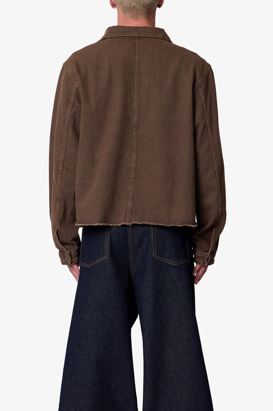 RAW HEM DENIM JACKET