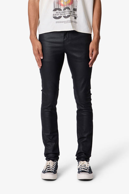 SKINNY WAXED DENIM