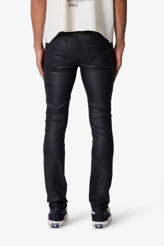 SKINNY WAXED DENIM