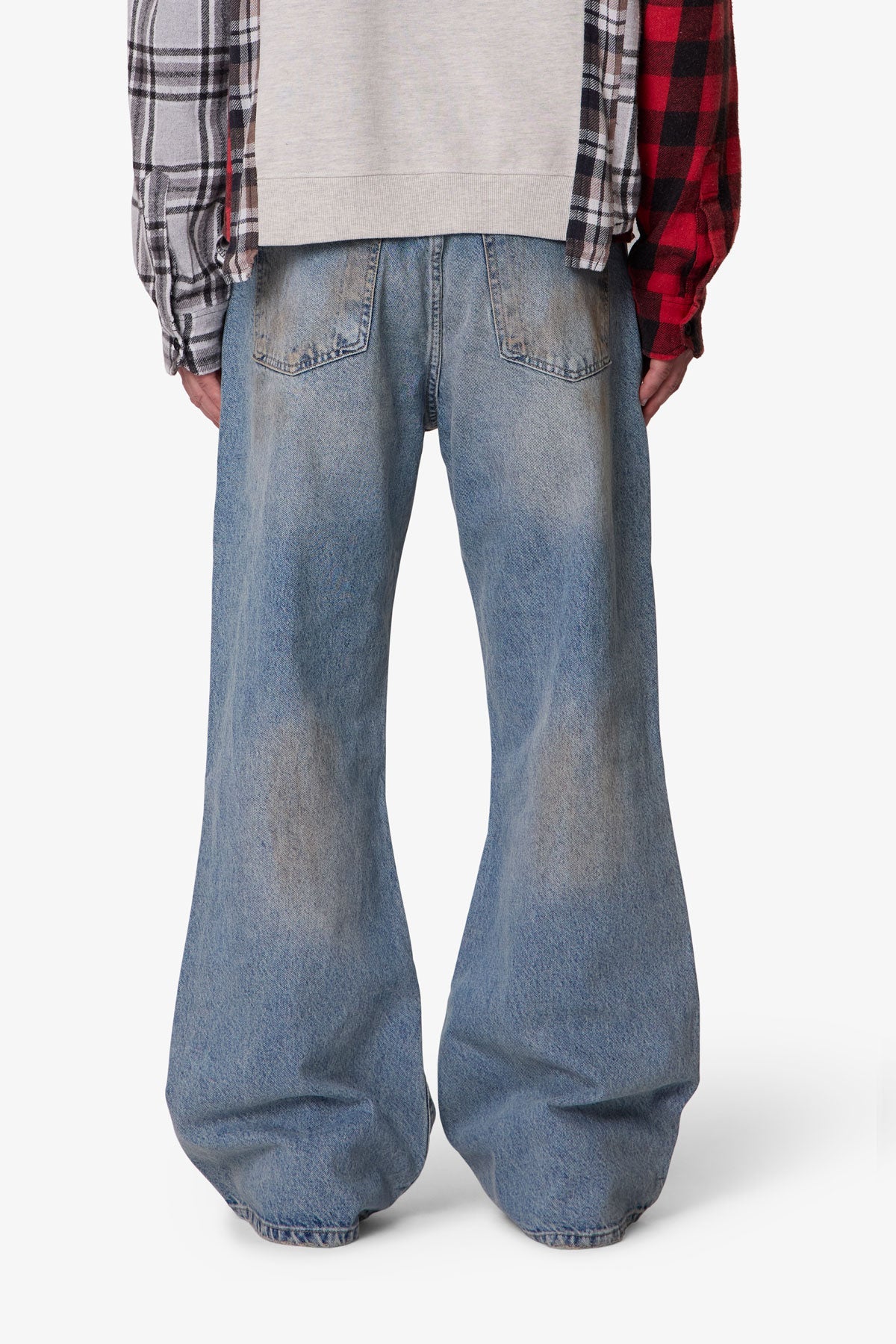 STAINED KICK FLARE DENIM