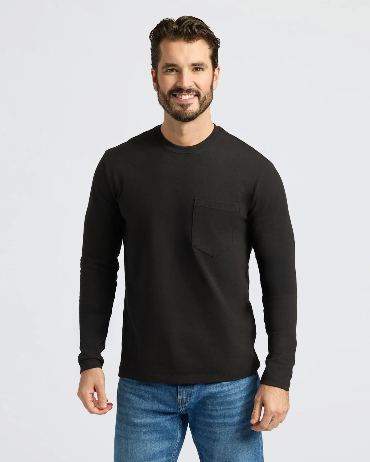 Heavyweight Long Sleeve Pocket Crew