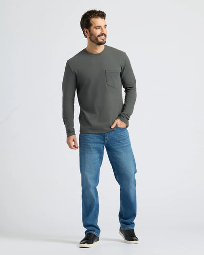 Heavyweight Long Sleeve Pocket Crew