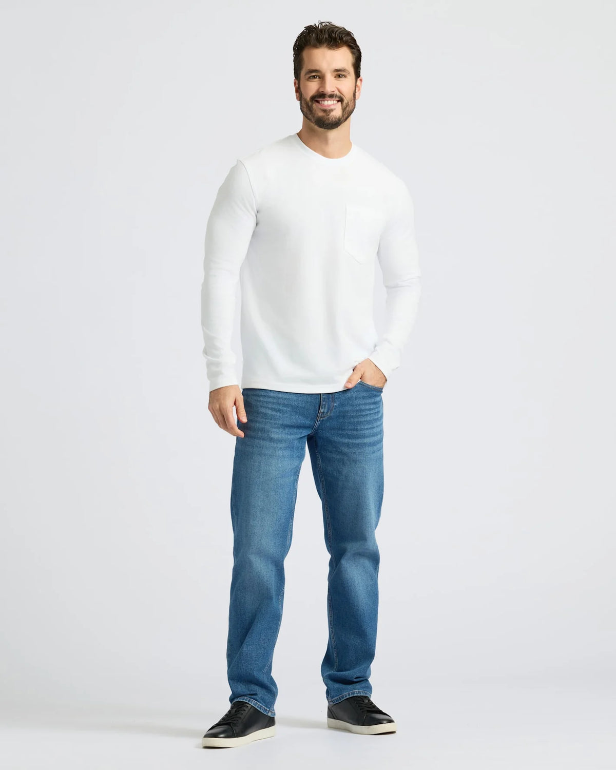 Heavyweight Long Sleeve Pocket Crew