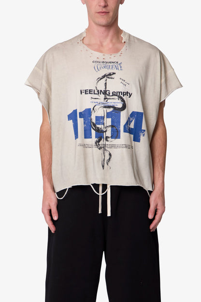 TATTERED CUT OFF TEE