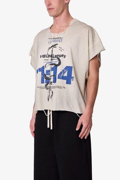TATTERED CUT OFF TEE
