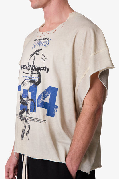 TATTERED CUT OFF TEE