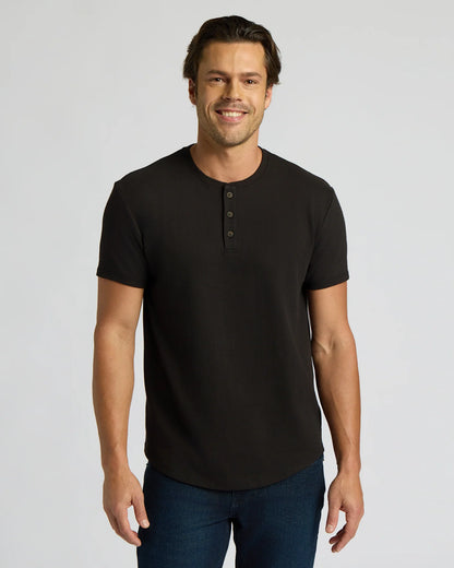 Heavyweight Curved Hem Henley