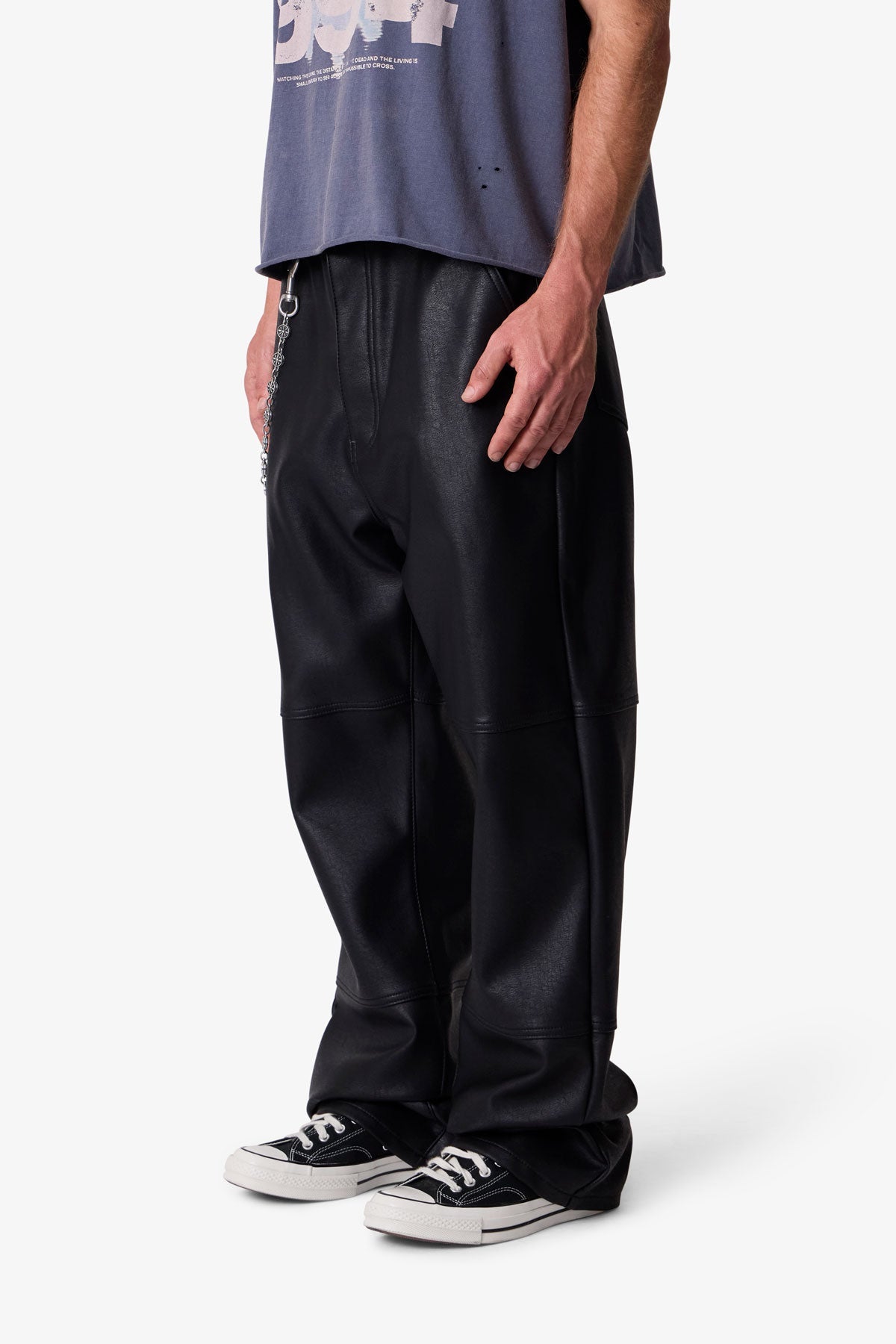 ULTRA BAGGY LEATHER PANTS