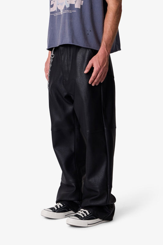 ULTRA BAGGY LEATHER PANTS