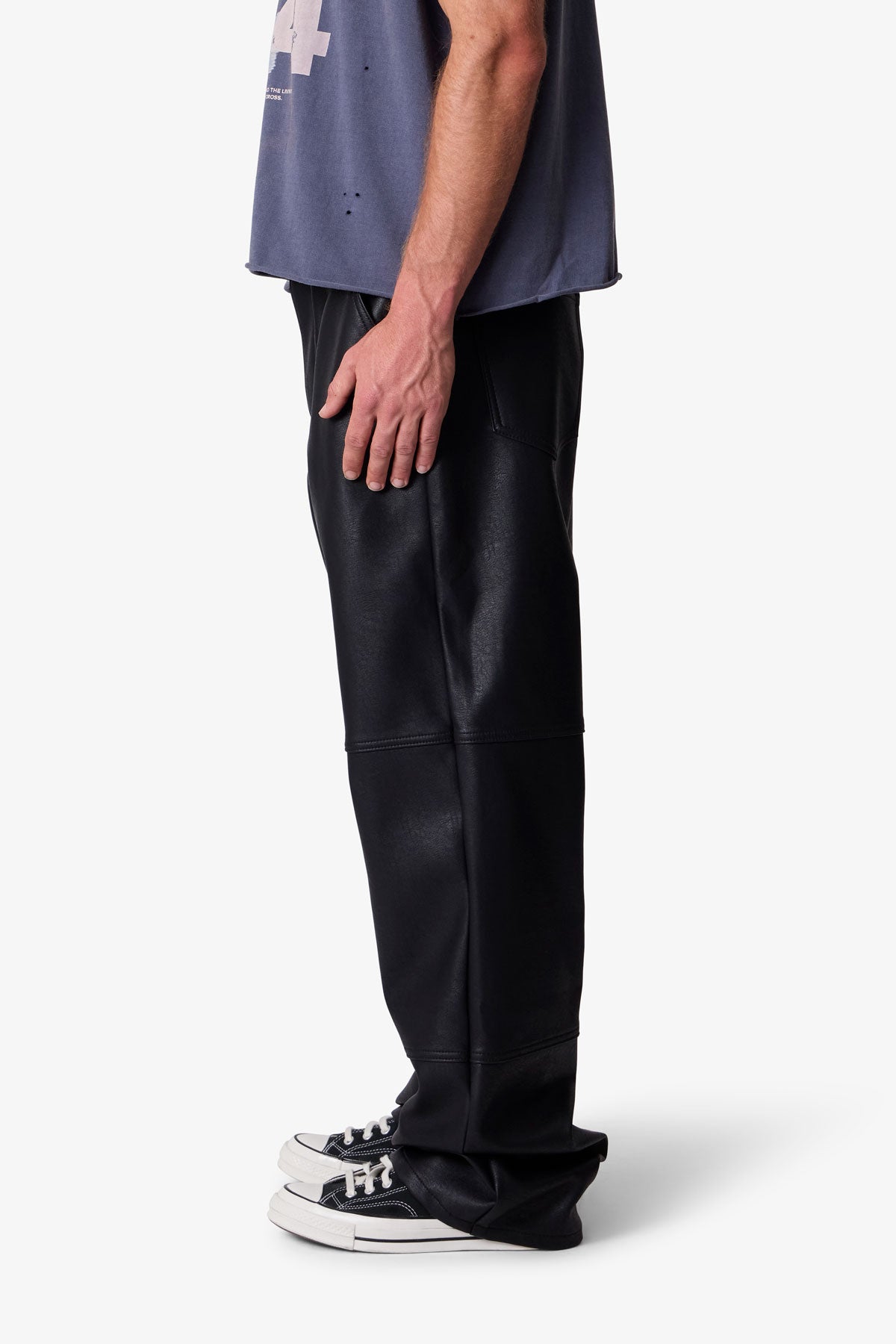 ULTRA BAGGY LEATHER PANTS