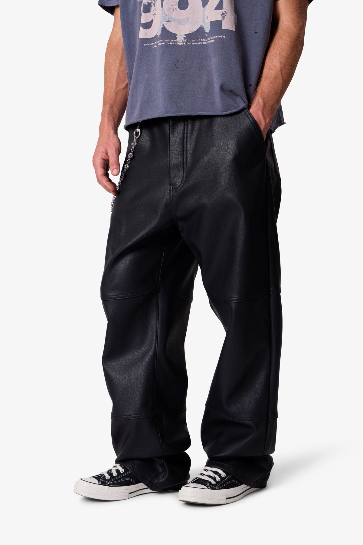 ULTRA BAGGY LEATHER PANTS