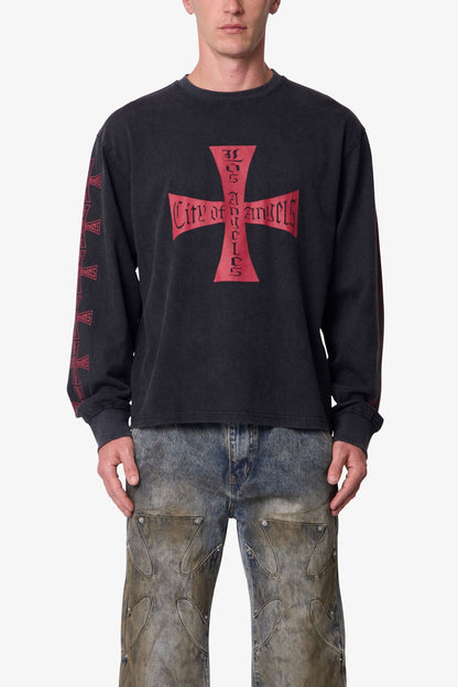 WASHED LA L/S TEE