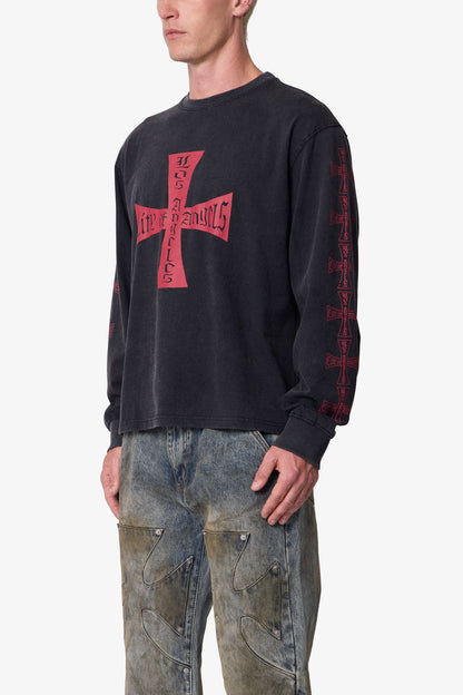 WASHED LA L/S TEE