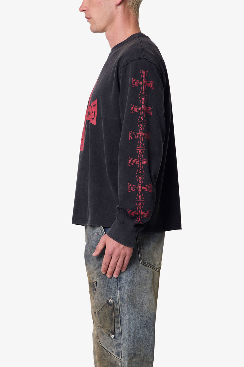 WASHED LA L/S TEE