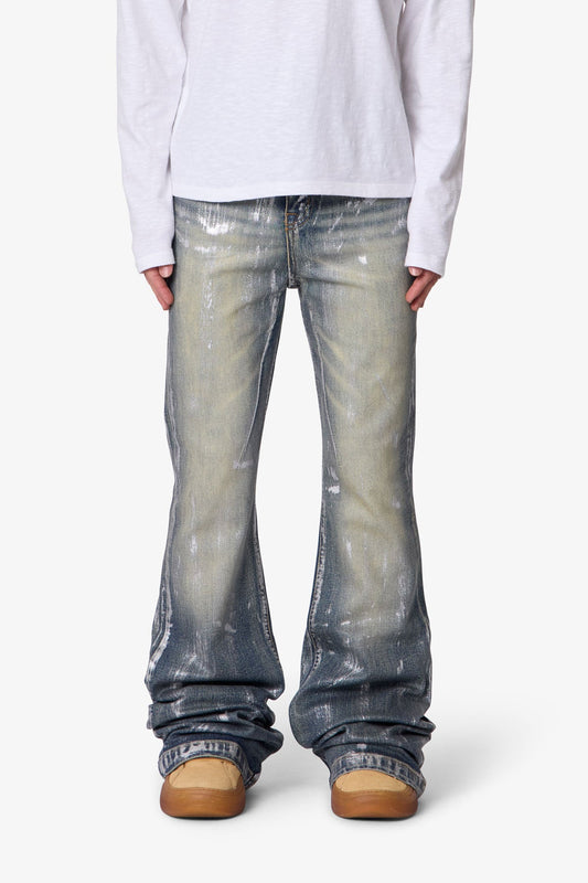 WAXED SUPER STACKED DENIM