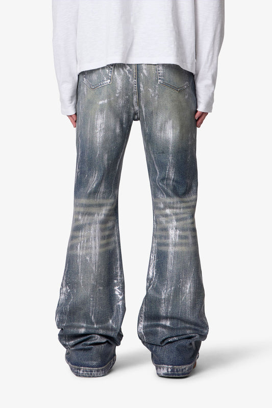WAXED SUPER STACKED DENIM
