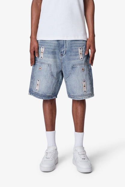 WESTERN JEWEL DENIM SHORTS