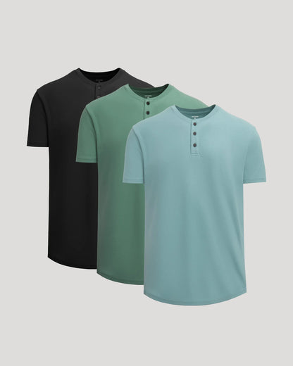Heavyweight Curved Hem Henley
